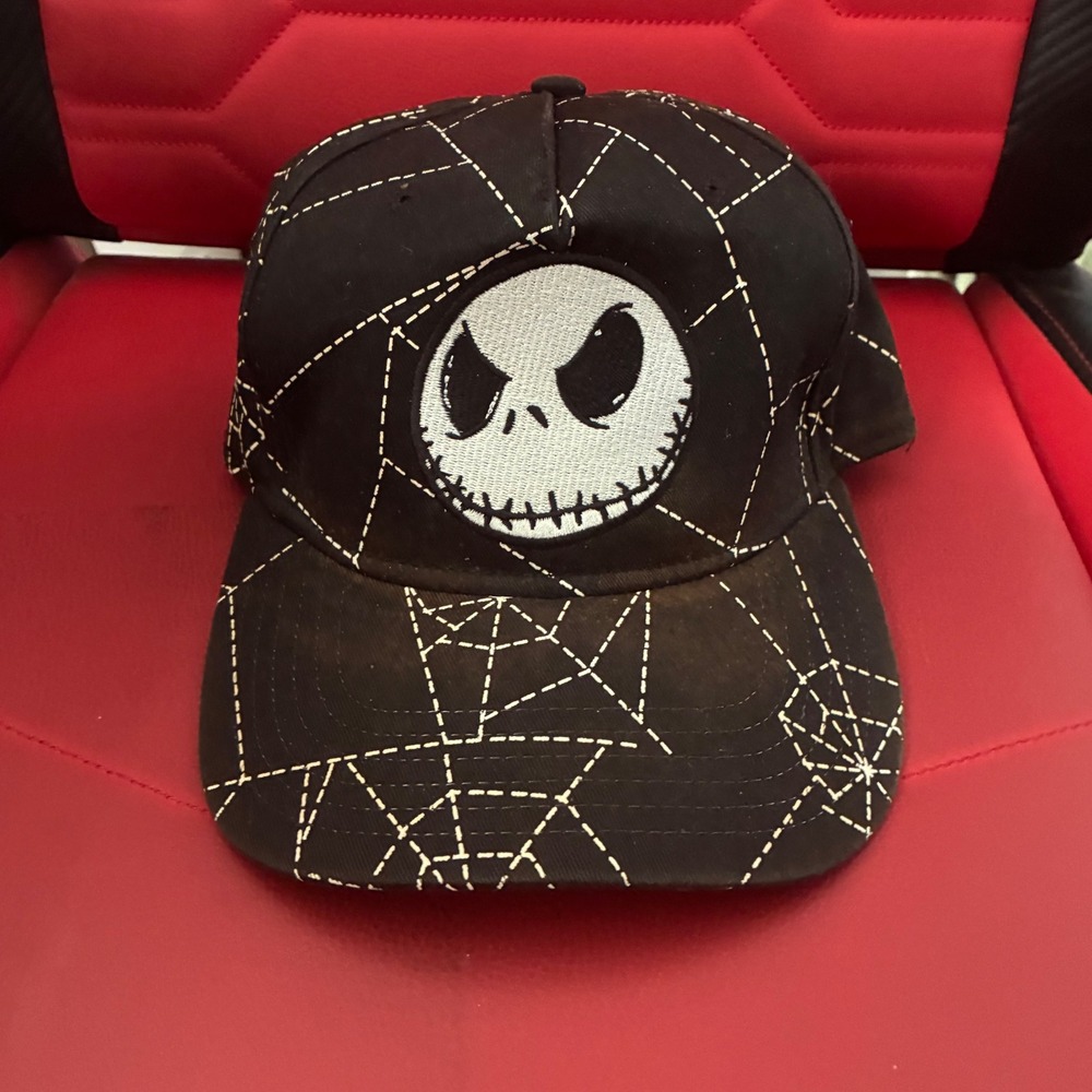 Vintage Disney Nightmare Before Christmas Jack Skellington Spider Web‎ Hat